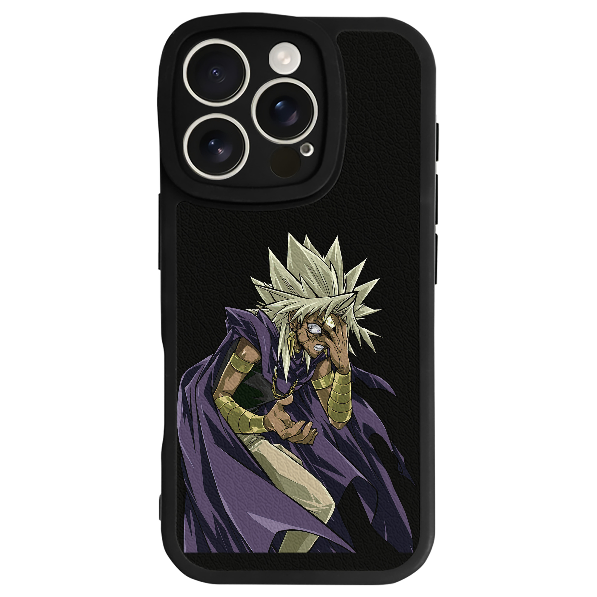 （画像用） 遊☆戯☆王 Yu-Gi-Oh! 【iPhone 16シリーズ対応】シリコンスマホケース（レザー調） 材質：シリコン